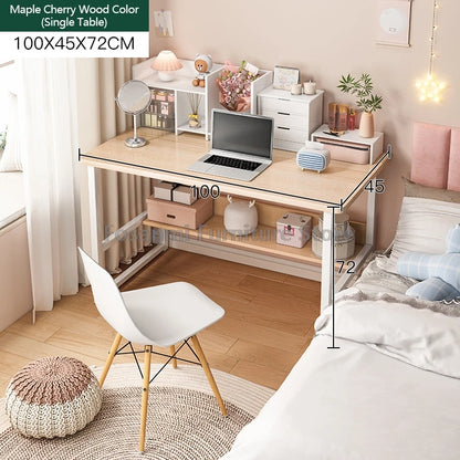 Bureau de jeu et d'étude avec rangement, coins arrondis