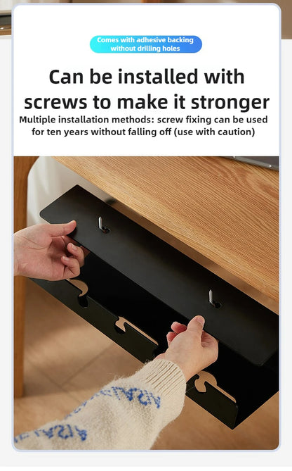 Organisateur de câbles pour bureau et maison - Boîte de rangement élégante