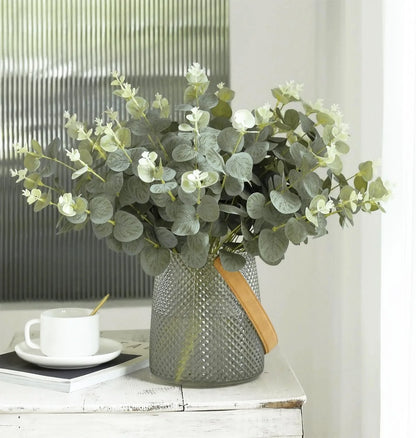 Tiges d'Eucalyptus Artificielles pour Décoration de Salon - 5/10/20 pièces