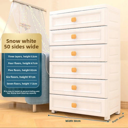 Armoire de rangement blanche à tiroirs - 50 casiers en plastique