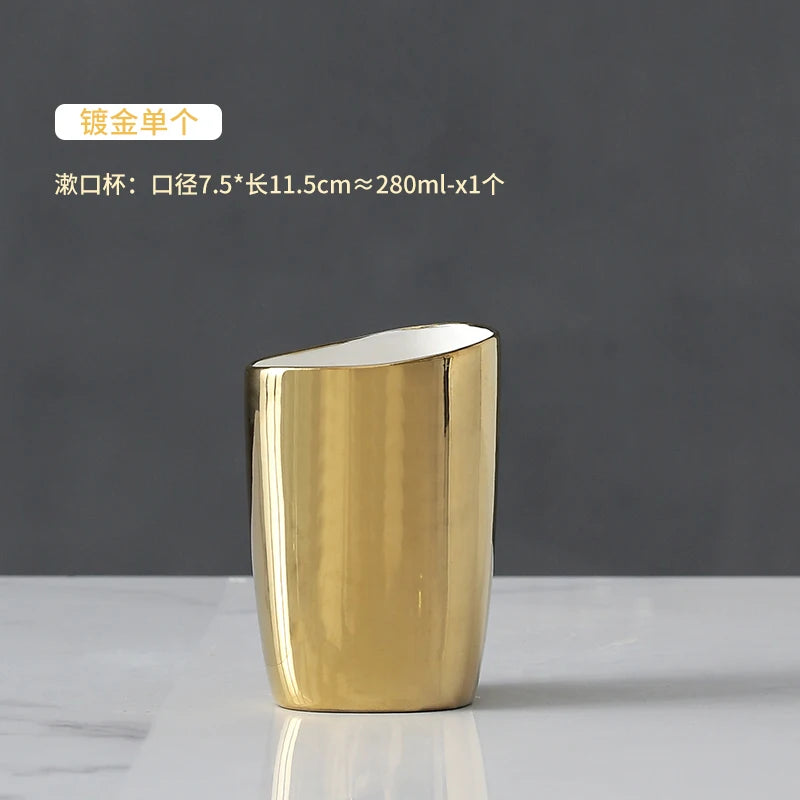 Set d'accessoires de salle de bains en céramique chinoise élégante