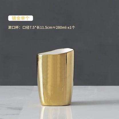 Set d'accessoires de salle de bains en céramique chinoise élégante