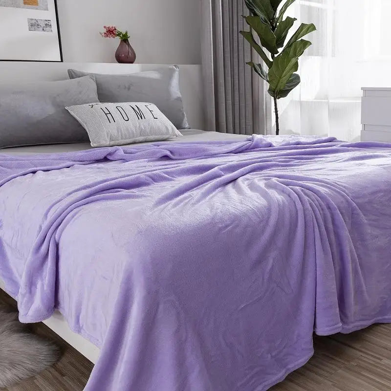 Couverture en flanelle polaire douce - Imprimé léopard et zèbre