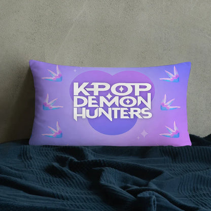 Housse de coussin KPop Demon - Taie d'oreiller décorative pour canapé