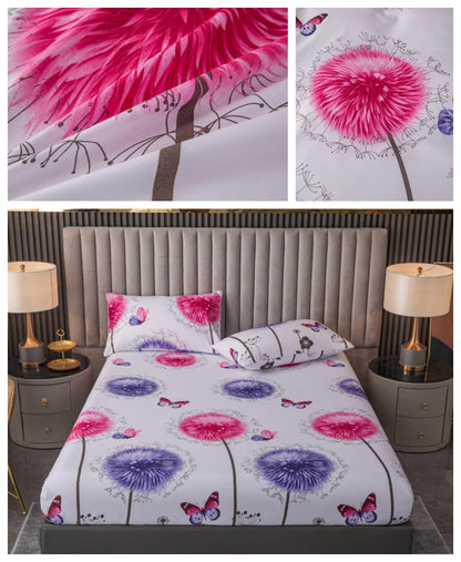 Ensemble de draps King Size 100% Polyester, 3 pièces avec élastique