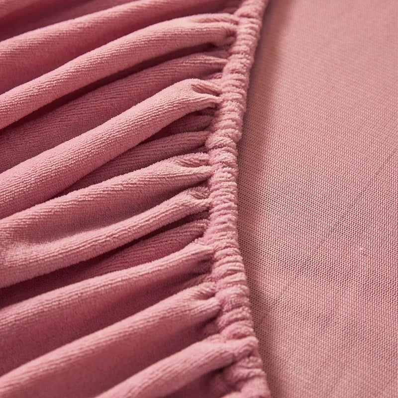 Drap-housse en peluche douce OKHOME - Literie chaude et luxueuse