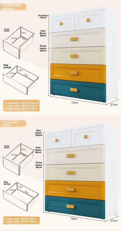 Armoire de rangement blanche à tiroirs - 50 casiers en plastique
