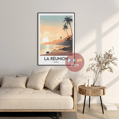Affiche Voyage La Réunion - Décoration Murale Naturelle