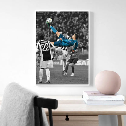 Affiche de Football HEROCROSS - Art Mural Étoiles en Toile