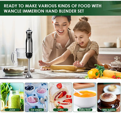 Mélangeur à main électrique 1000W 5 en 1 - Wancle puissant et polyvalent