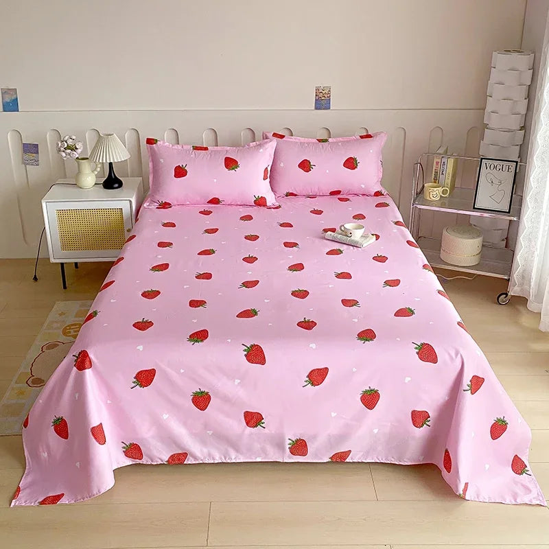 Draps de Lit Fleuri Réactifs pour Lit Double, Simple, Queen, King