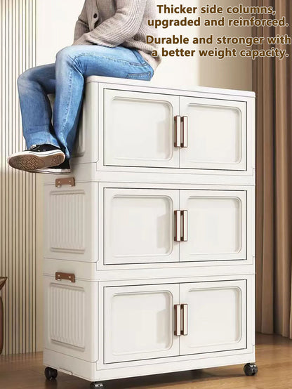 Armoire de rangement pliable pour vêtements de bébé et enfants