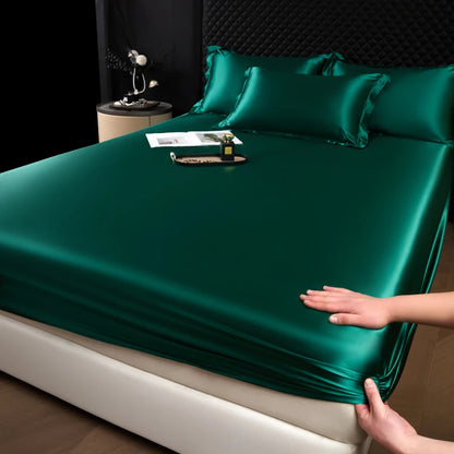 Drap-housse Satin Rayonne Élastique 140x200 160x200 - Literie Chic