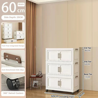 Armoire de rangement pliable pour vêtements de bébé et enfants