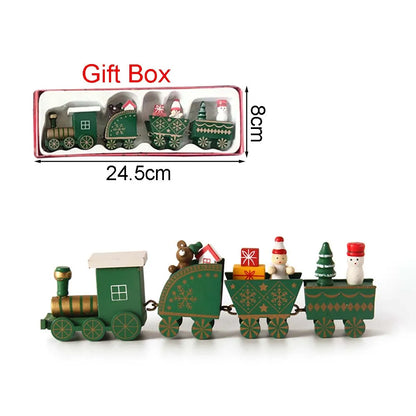 Ornements de Noël : Train en bois mobile pour une déco festive