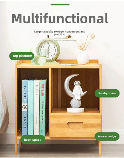 Table de chevet en bois massif - Armoire de rangement moderne