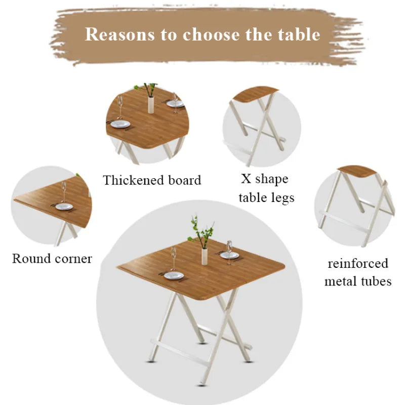 Table Pliable Multifonctionnelle pour Petit Espace et Dortoir