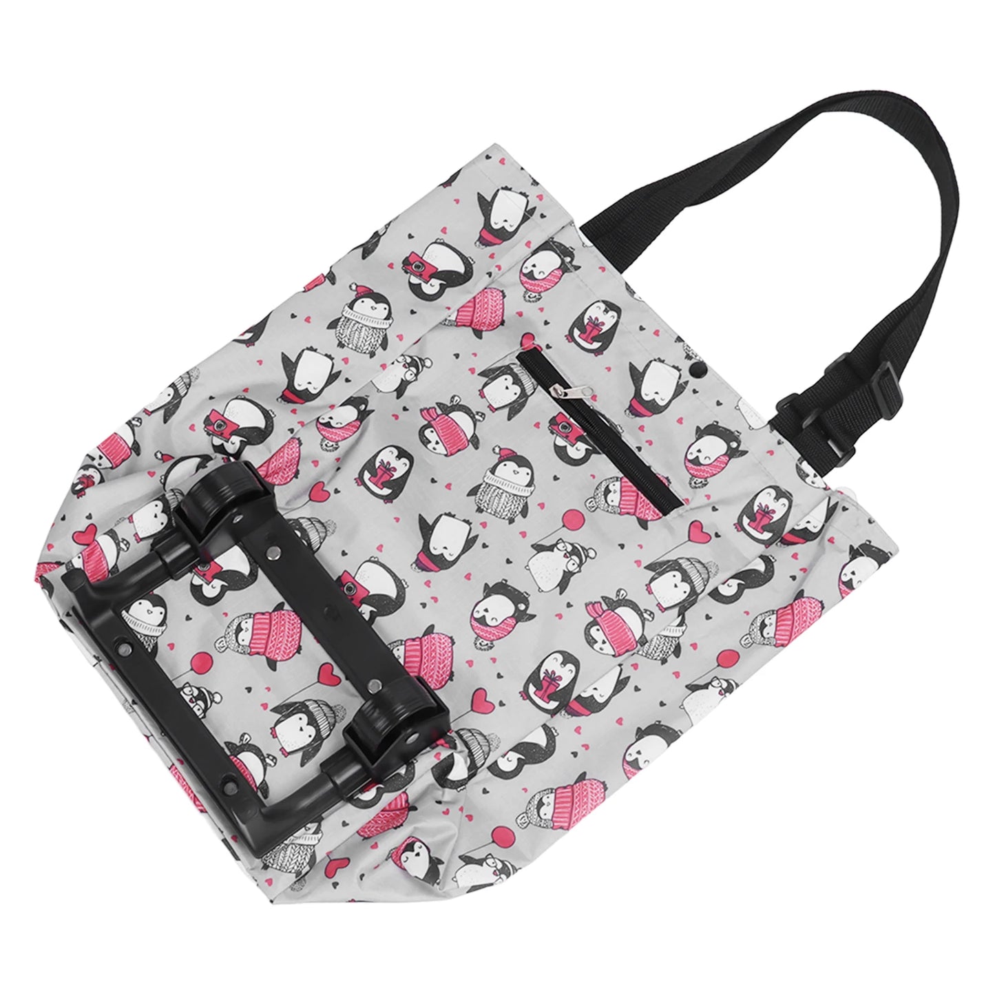 Chariot de Shopping Pliable avec Roulettes pour Homme - Pratique et Fonctionnel