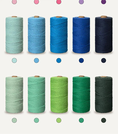 Corde en coton naturel 4mm pour macramé - 10m de créativité DIY