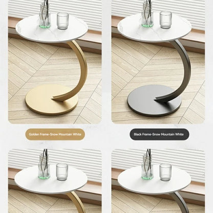 Table à thé ronde 2024 - Petit meuble d'appoint élégant