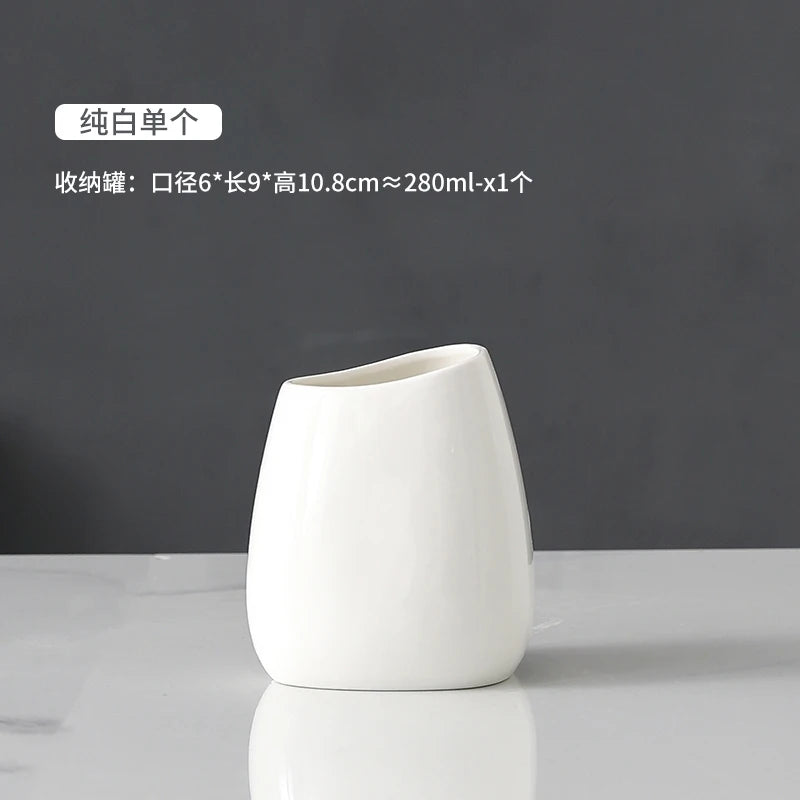 Set d'accessoires de salle de bains en céramique chinoise élégante