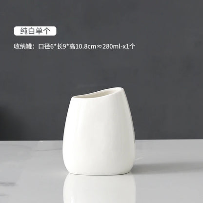 Set d'accessoires de salle de bains en céramique chinoise élégante