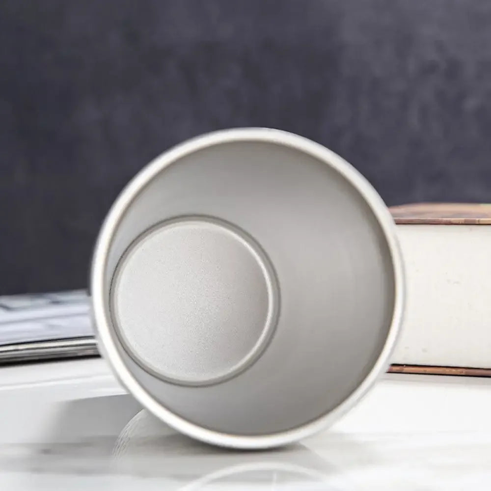 Tasse à Lait Double Paroi Acier Inoxydable - Anti-Chute et Isolante