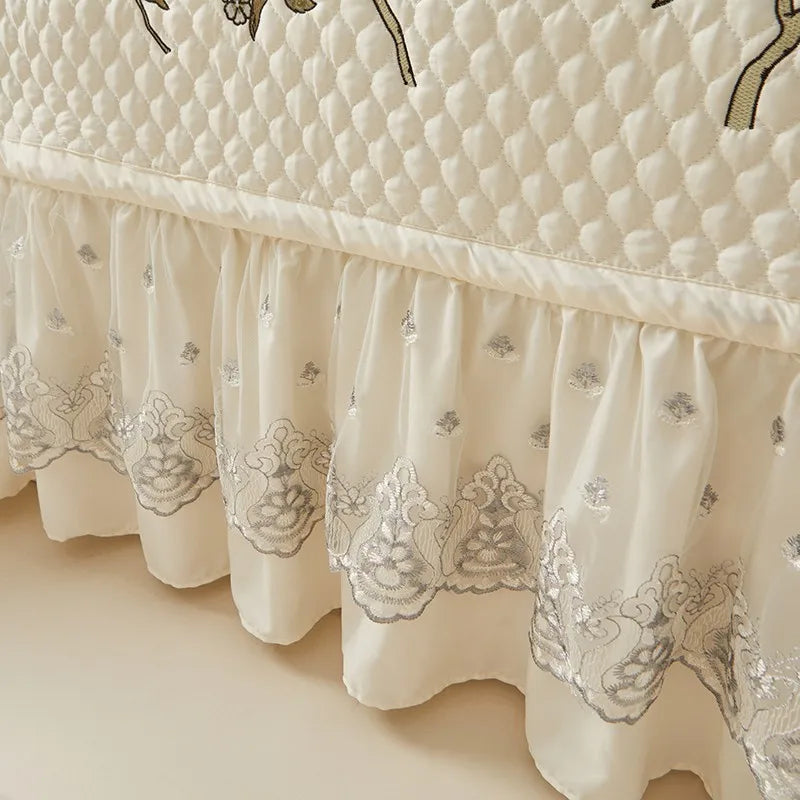 Ensemble de couvre-lit d'été brodé chic - léger et doux, 1 à 3 pièces