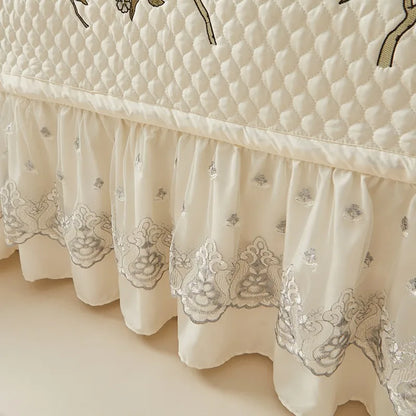 Ensemble de couvre-lit d'été brodé chic - léger et doux, 1 à 3 pièces