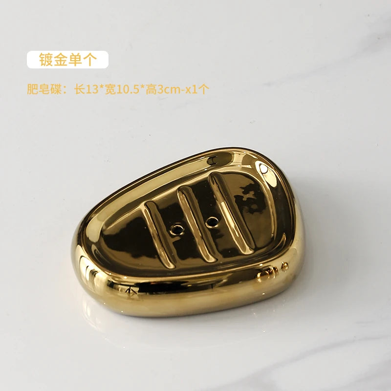 Set d'accessoires de salle de bains en céramique chinoise élégante