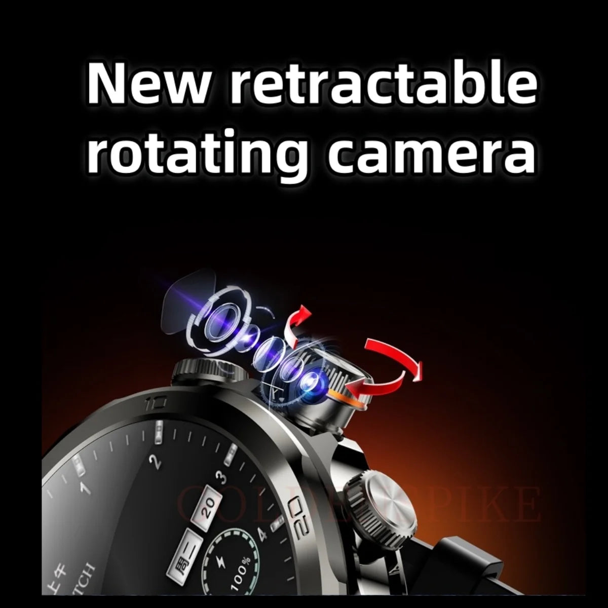 Montre Intelligente H19 Android 10.0 avec Caméra Rotative 1,95" AMOLED