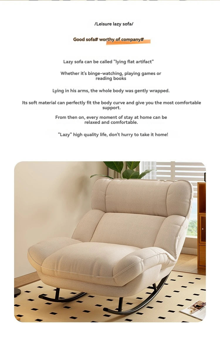 Canapé Paresseux Inclinable et Chaise Longue pour Détente à Domicile