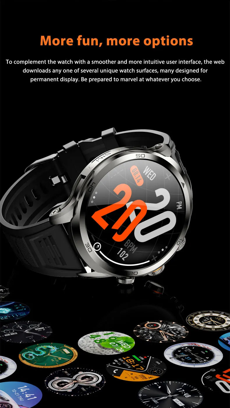 Montre Intelligente H19 Android 10.0 avec Caméra Rotative 1,95" AMOLED