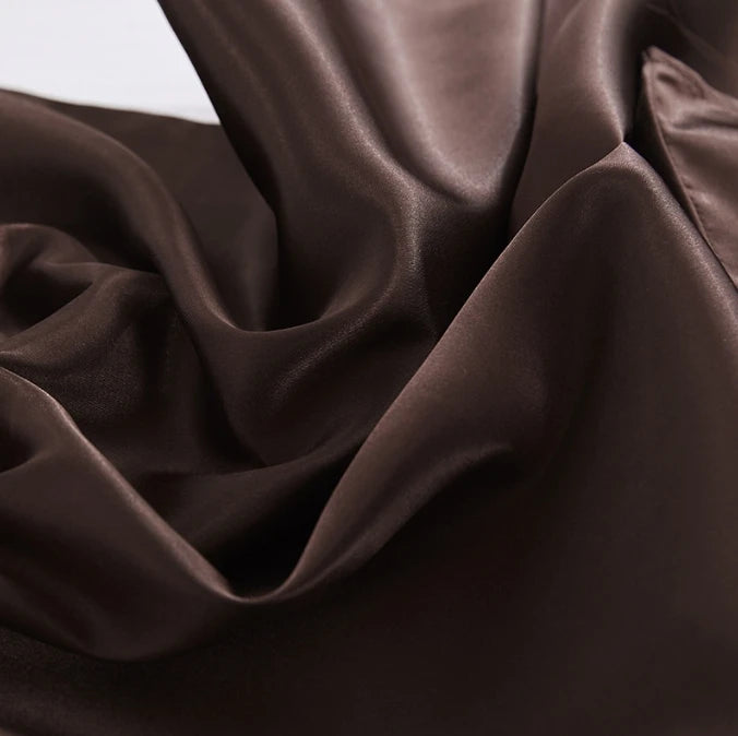 Taie d'oreiller en satin imitation soie 50x50, 60x60 - Décoration élégante