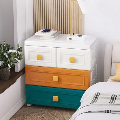 Armoire de rangement blanche à tiroirs - 50 casiers en plastique