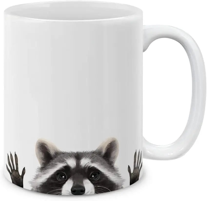 Tasse à café raton laveur - Idée cadeau Noël & hiver