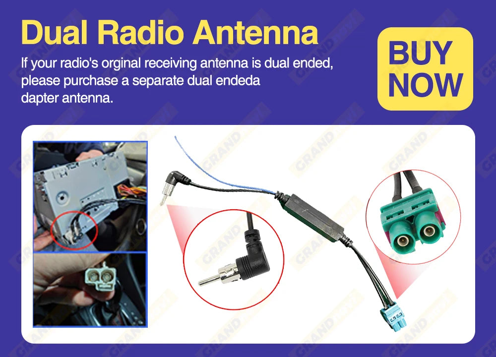 Autoradio GPS Android 13 pour VW, Skoda, Golf, Passat - 2Din