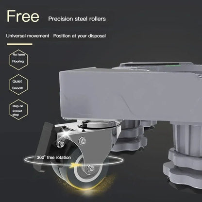 Base réglable multifonction pour lave-linge et réfrigérateur