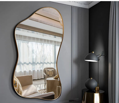 Miroir mural de luxe Xenomorph, grand miroir décoratif unique