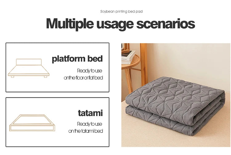 Surmatelas imperméable matelassé pour lit simple et double 140/160