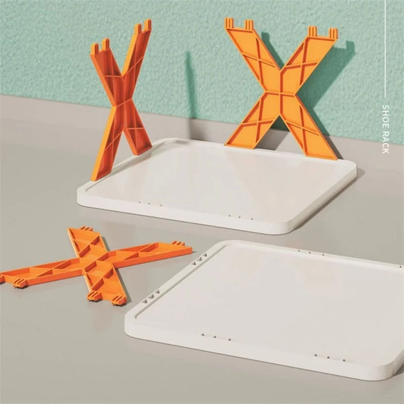 Étagère à Chaussures Multicouche T1 avec Poignées Amovibles, Rangement Familial, Document, Armoire, 5/6/7/8/9 Couches