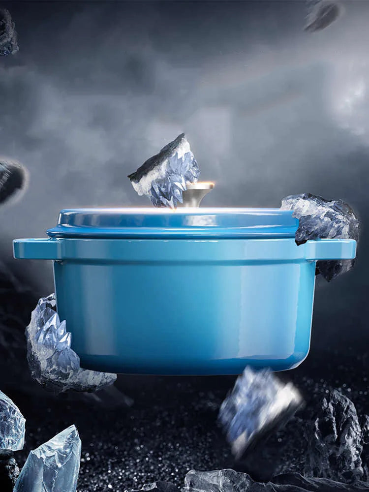 Marmite en Fonte Émaillée COOKER KING - Antiadhésive, Induction & Gaz