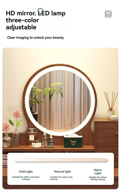 Coiffeuse de luxe légère style chinois - Bureau maquillage compact