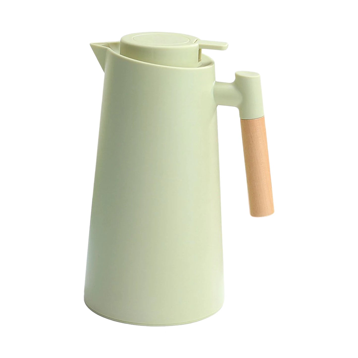 Carafe thermique isolée 1L avec poignée en bois - Garde au chaud/froid