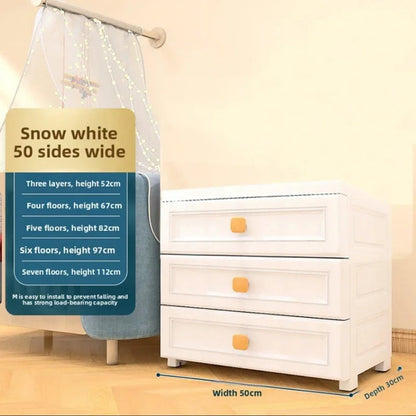 Armoire de rangement blanche à tiroirs - 50 casiers en plastique