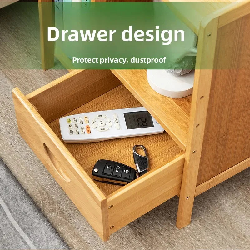 Table de chevet en bois massif - Armoire de rangement moderne