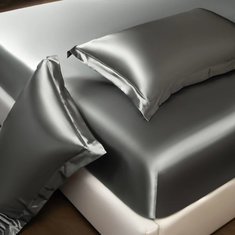 Drap-housse Satin Rayonne Élastique 140x200 160x200 - Literie Chic