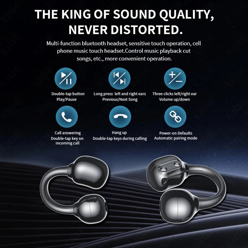 Montre Intelligente D9 2 en 1 avec Écouteurs TWS et Suivi Santé