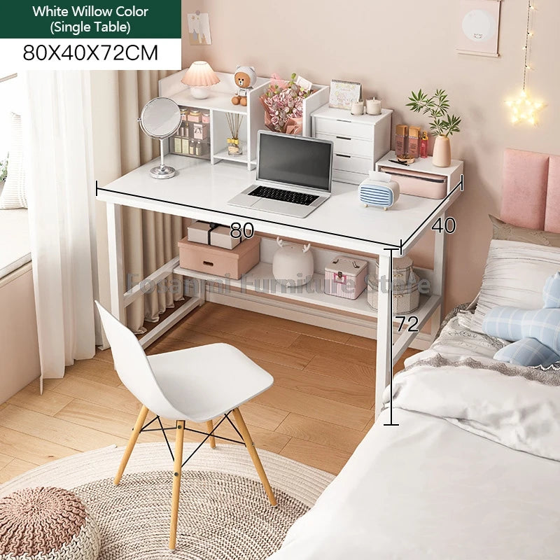 Bureau de jeu et d'étude avec rangement, coins arrondis