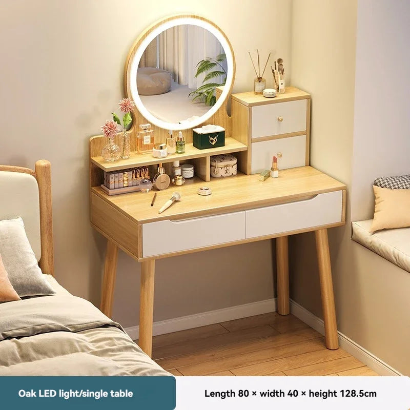 Coiffeuse de luxe légère style chinois - Bureau maquillage compact